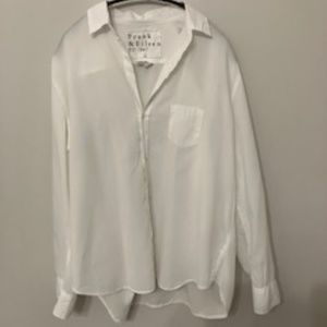 Frank and Eileen white cotton Eileen shirt L